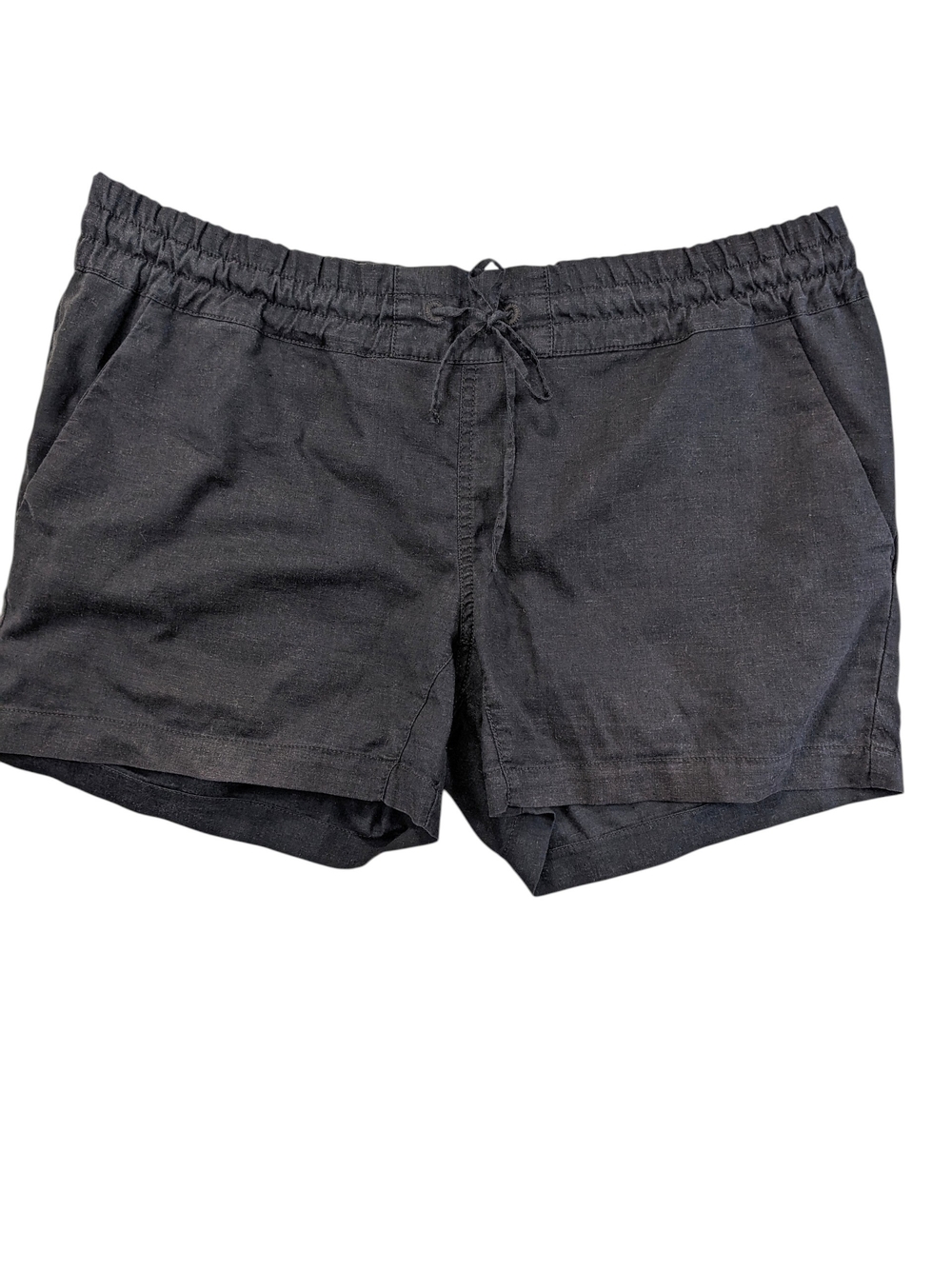 MEC Women's Black Elastic Waist Athletic Shorts Hemp Size 14